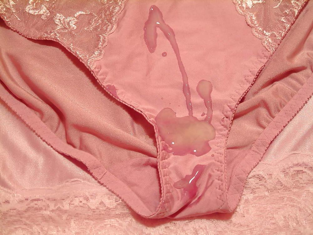 24P Pink Panty & Bra Cum 1
