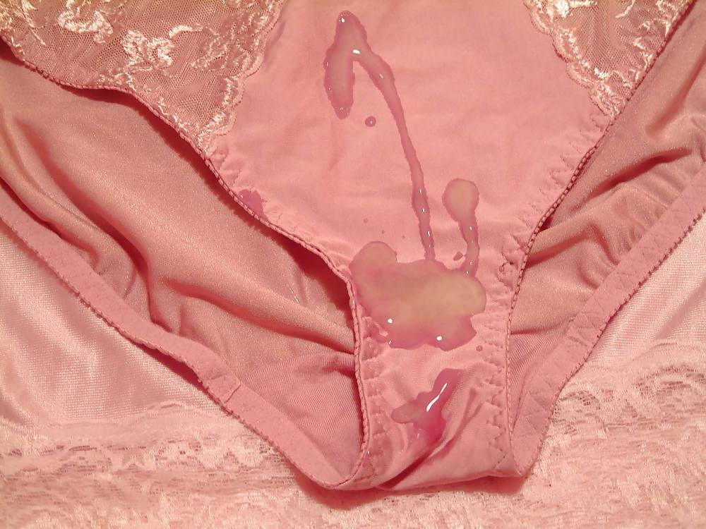 24P Pink Panty & Bra Cum 1