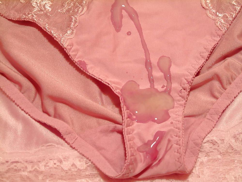 24P Pink Panty & Bra Cum 1