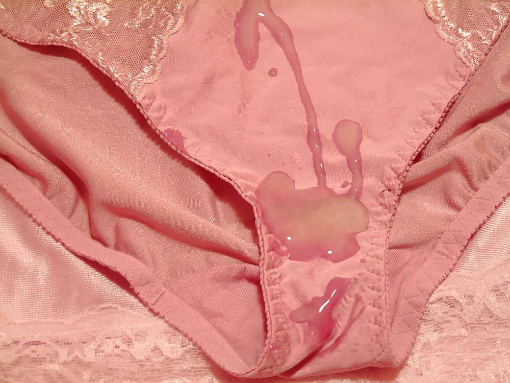 24P Pink Panty & Bra Cum 1