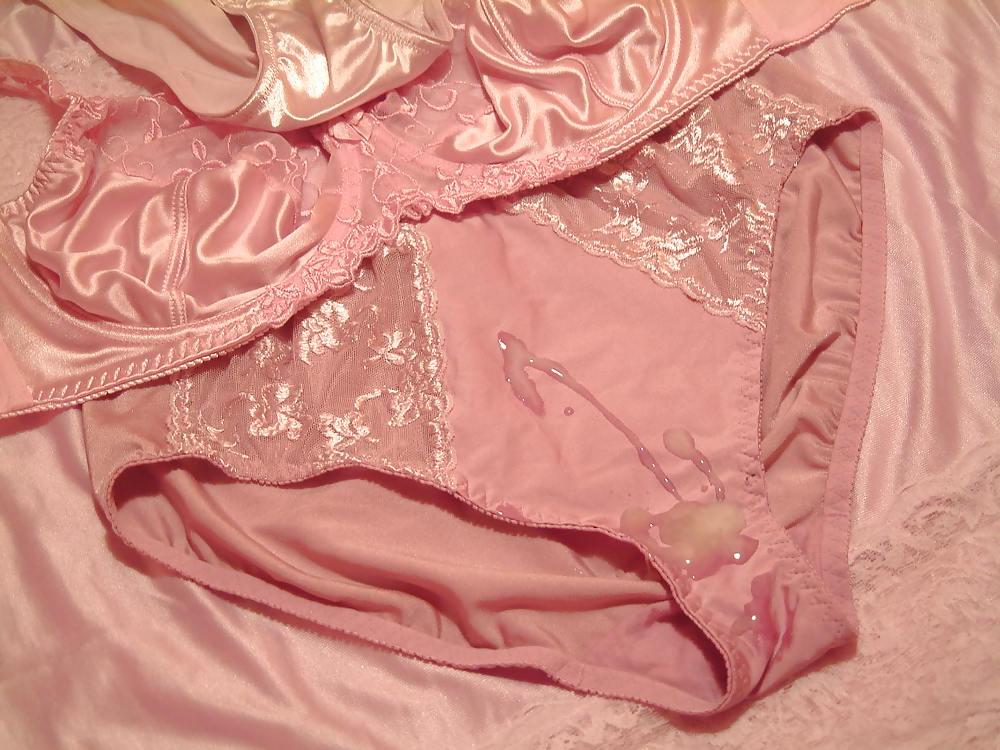 24P Pink Panty & Bra Cum 1