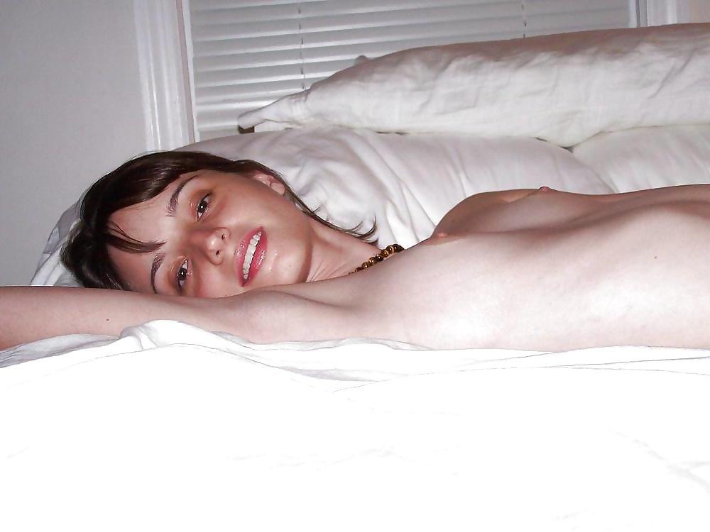 24P Private exposed poised on bed #13