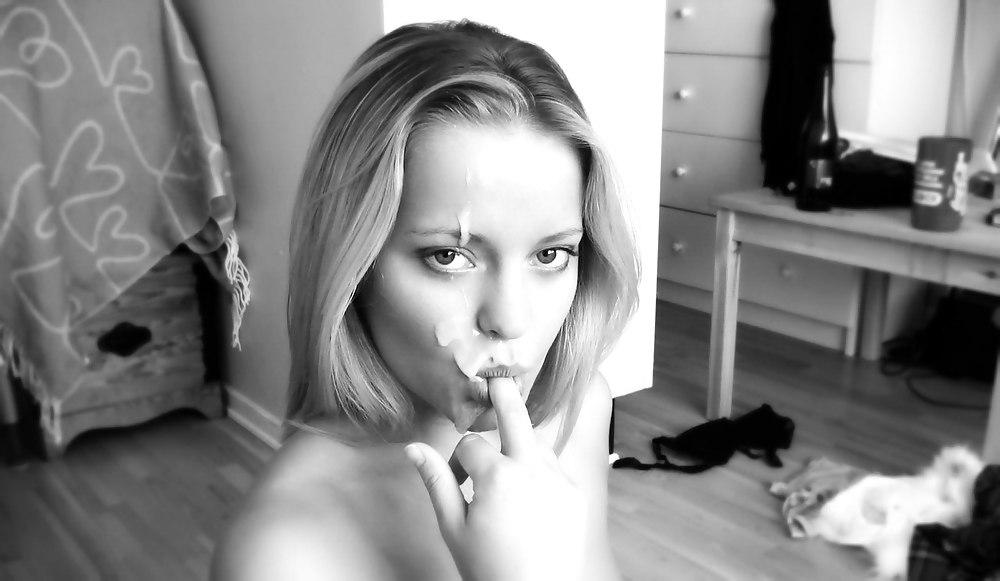 25P Cum. Black and white...