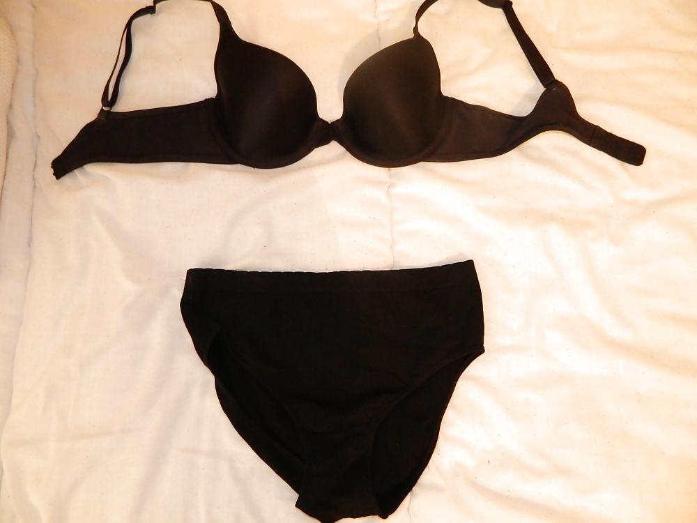 10P Moms New Black Panties & Bra