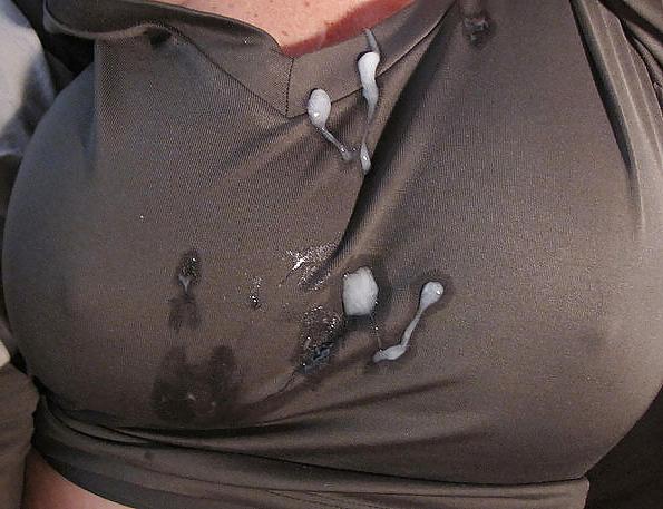 21P Cum on clothes