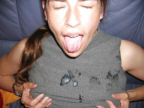 21P Cum on clothes