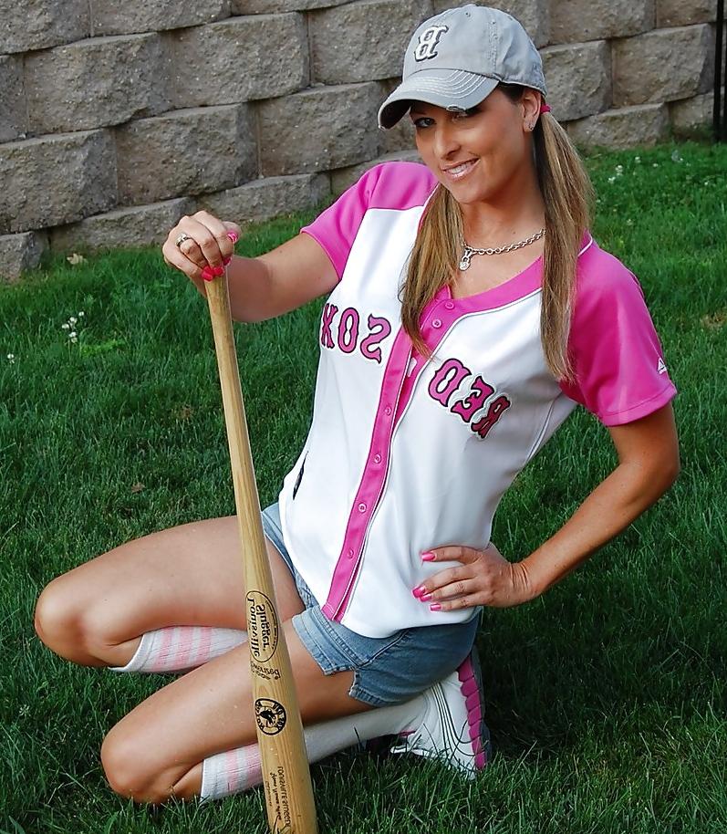 14P Boston Red Sox Fan Baseball Girl Kelly