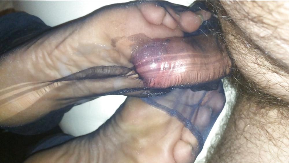 8P Loads of cum on my stockings