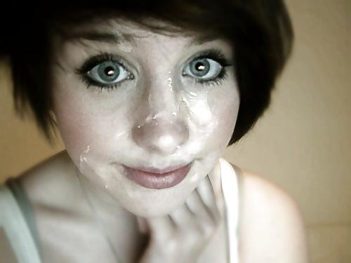 25P Amazing facialed amateur faces!!!!!