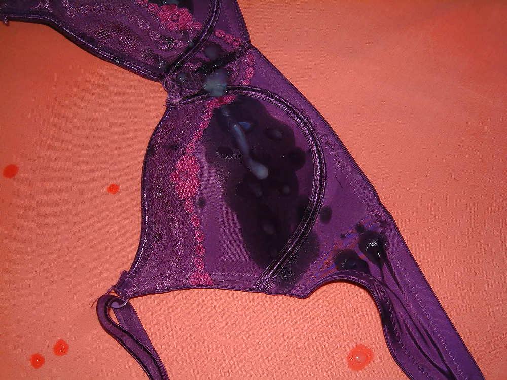 25P Purple Bra Cum 