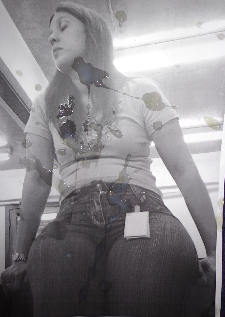 5P Cum on pics of...