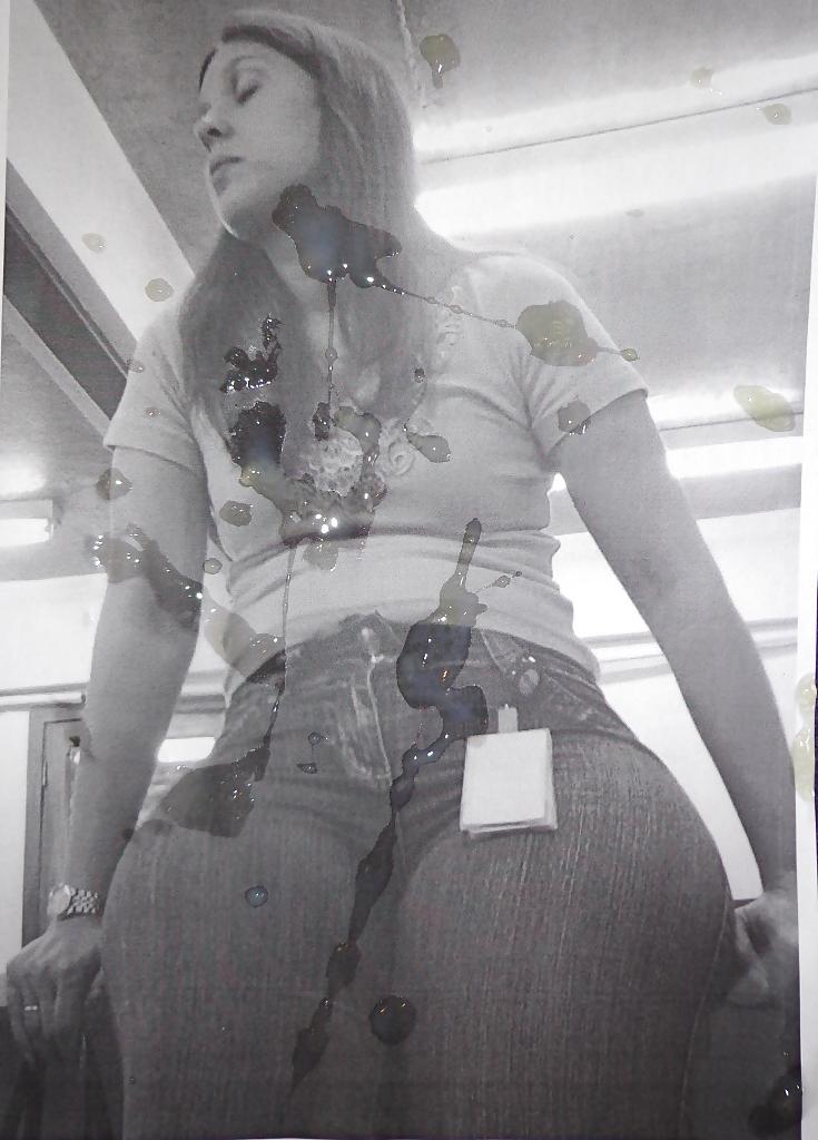 5P Cum on pics of...