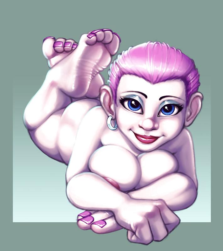 25P Anime cartoon footjobs