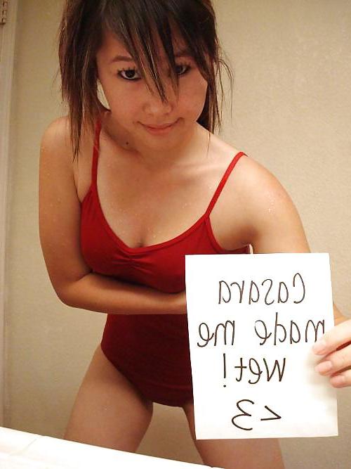 11P Cute Shaved Asian Tease