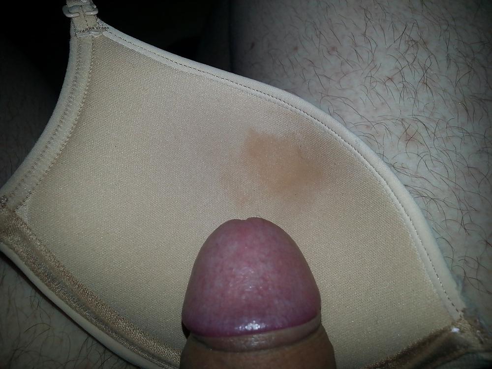 4P My Mom Bra and Pre Cum