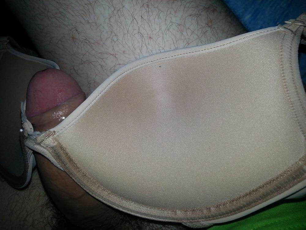 4P My Mom Bra and Pre Cum