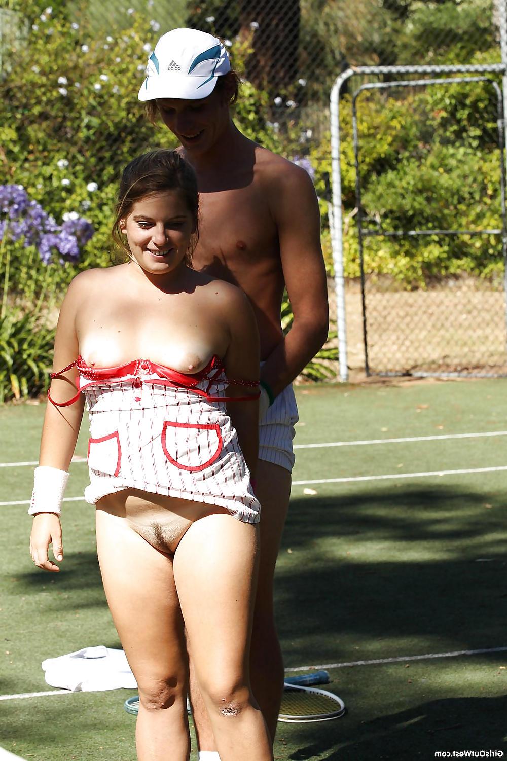 16P Amateur tennis player fucking at the court