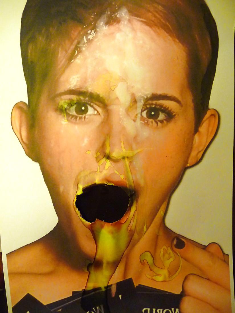 5P Emma Watson fucked in the face