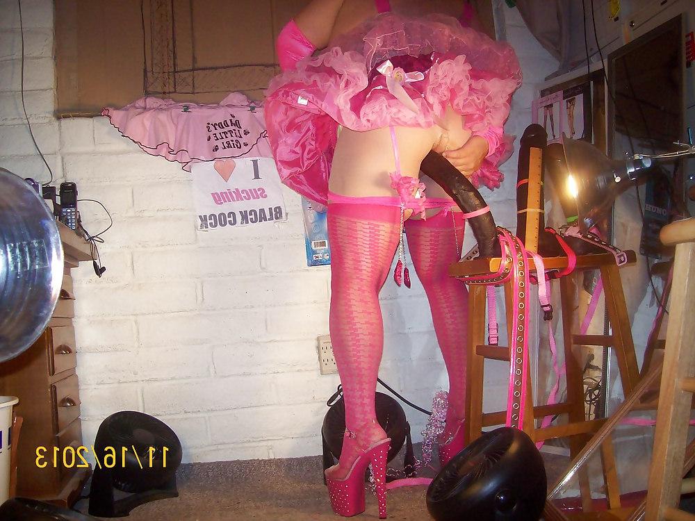 11P Tgirl BBC slut teases Darryl's BBC in slutty hot pink outfit