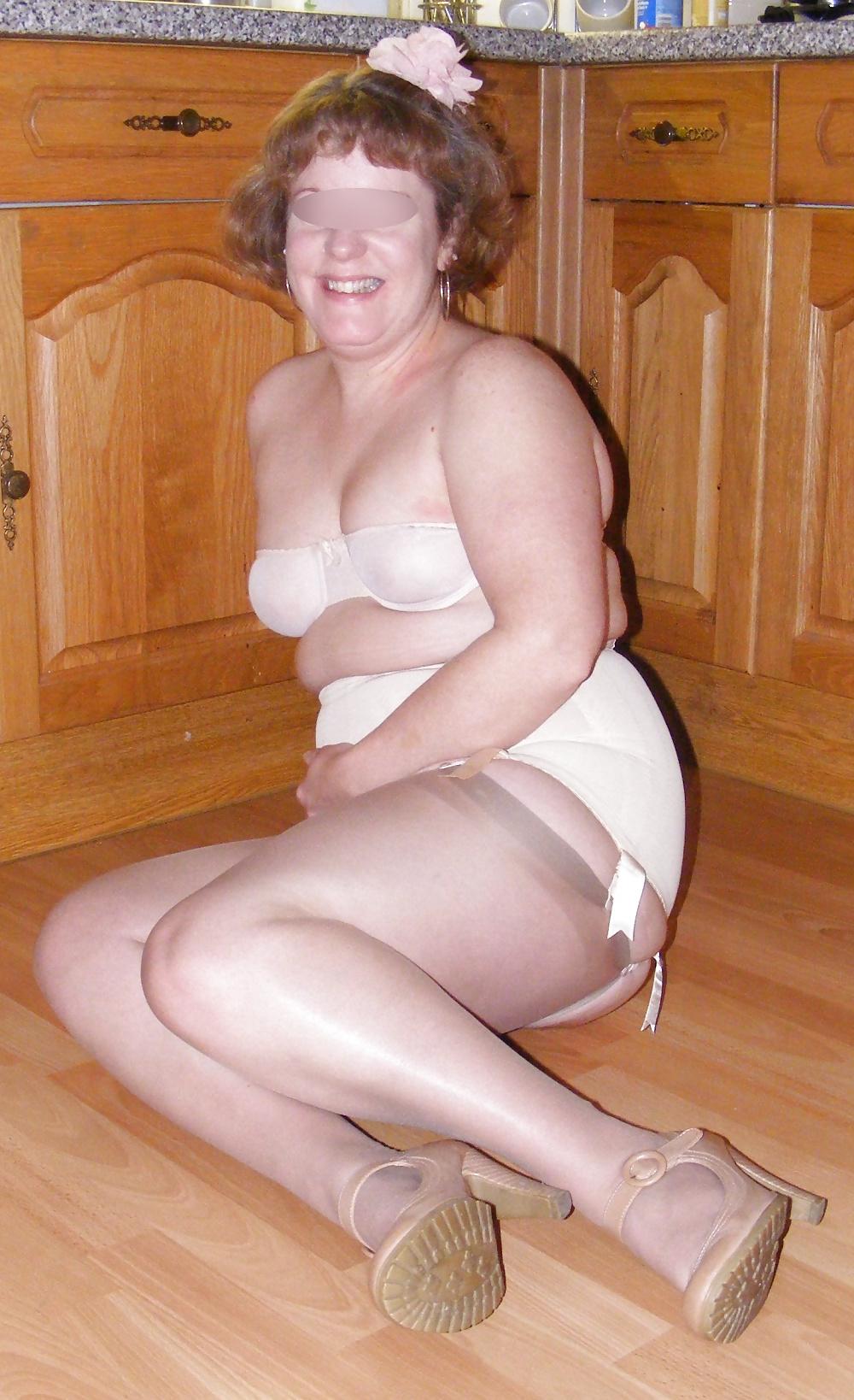 25P Retro girdle, stockings, and heels
