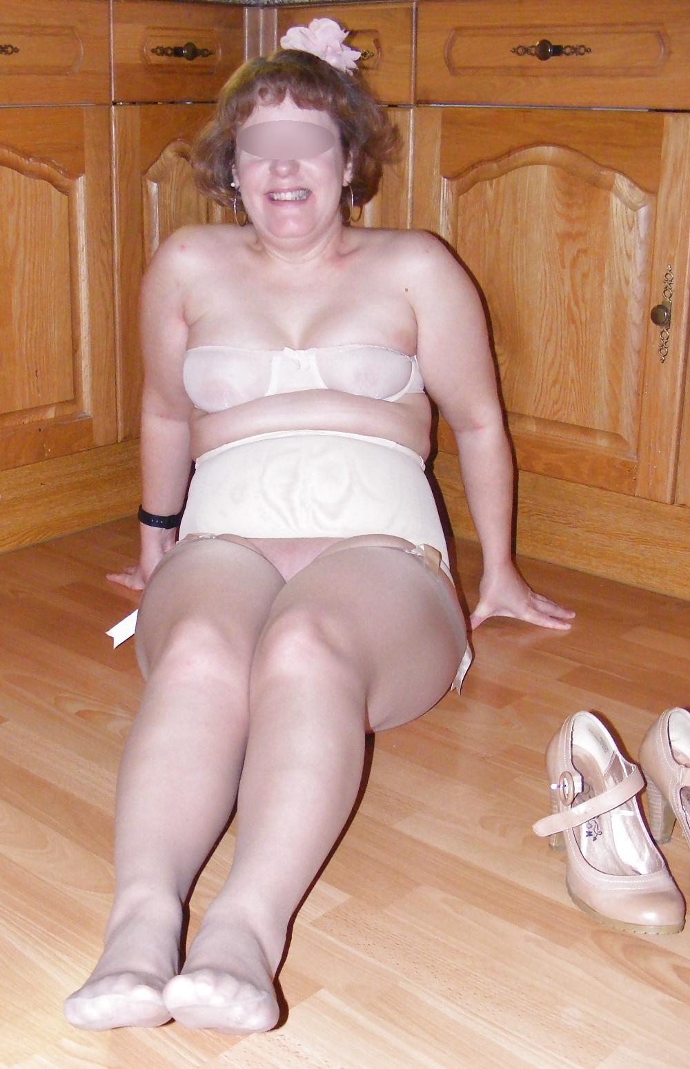 25P Retro girdle, stockings, and heels