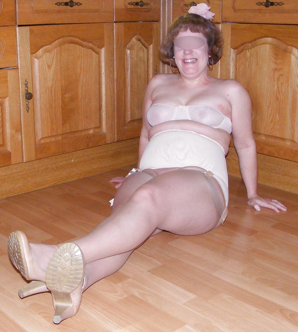 25P Retro girdle, stockings, and heels
