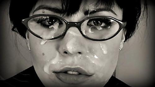 25P Cumshots on face and glasses.