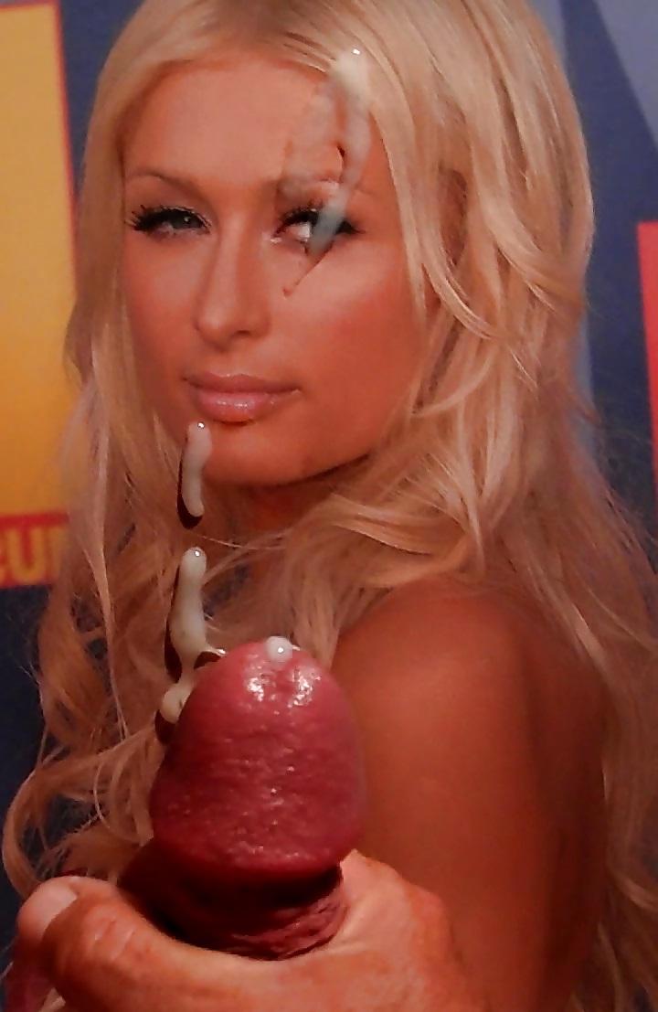 21P Cumming On Paris Hilton's Face!