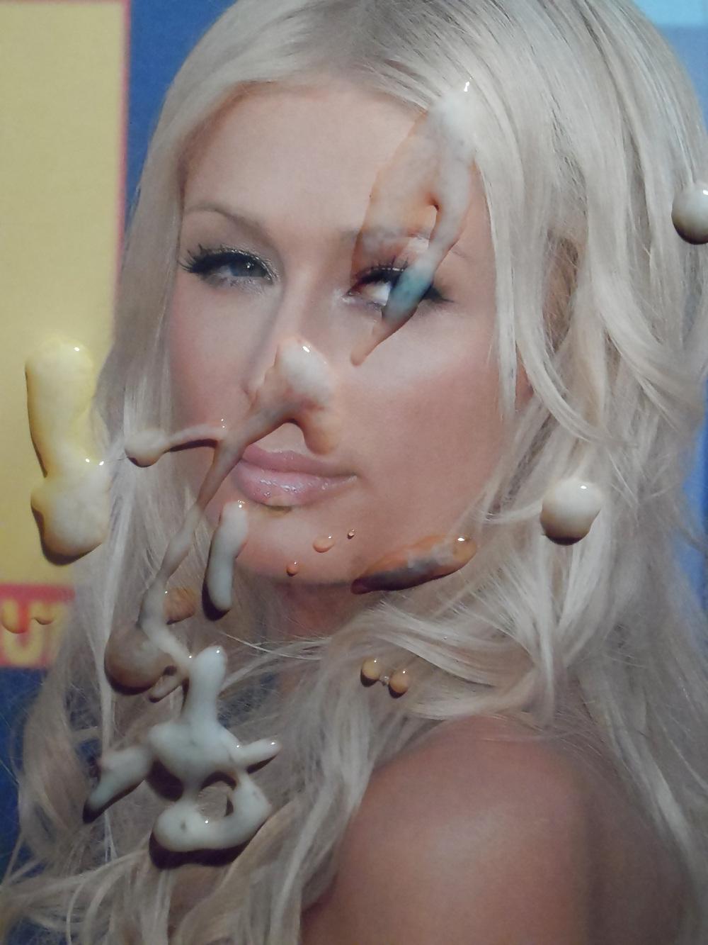 21P Cumming On Paris Hilton's Face!