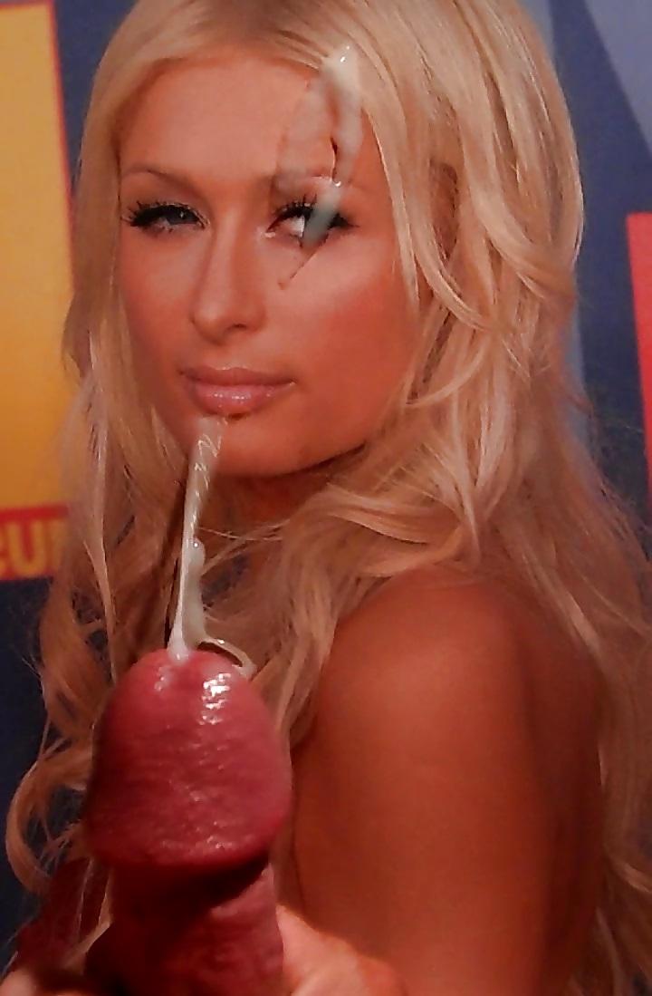 21P Cumming On Paris Hilton's Face!