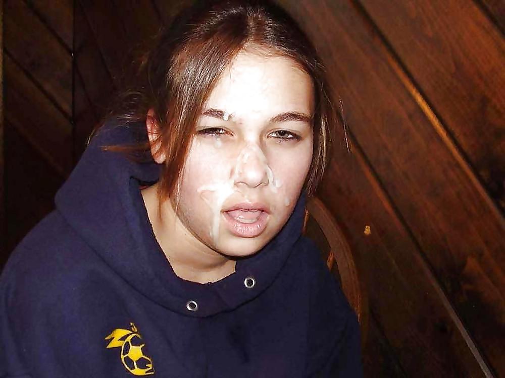 25P Teen girls facial and blowjobs