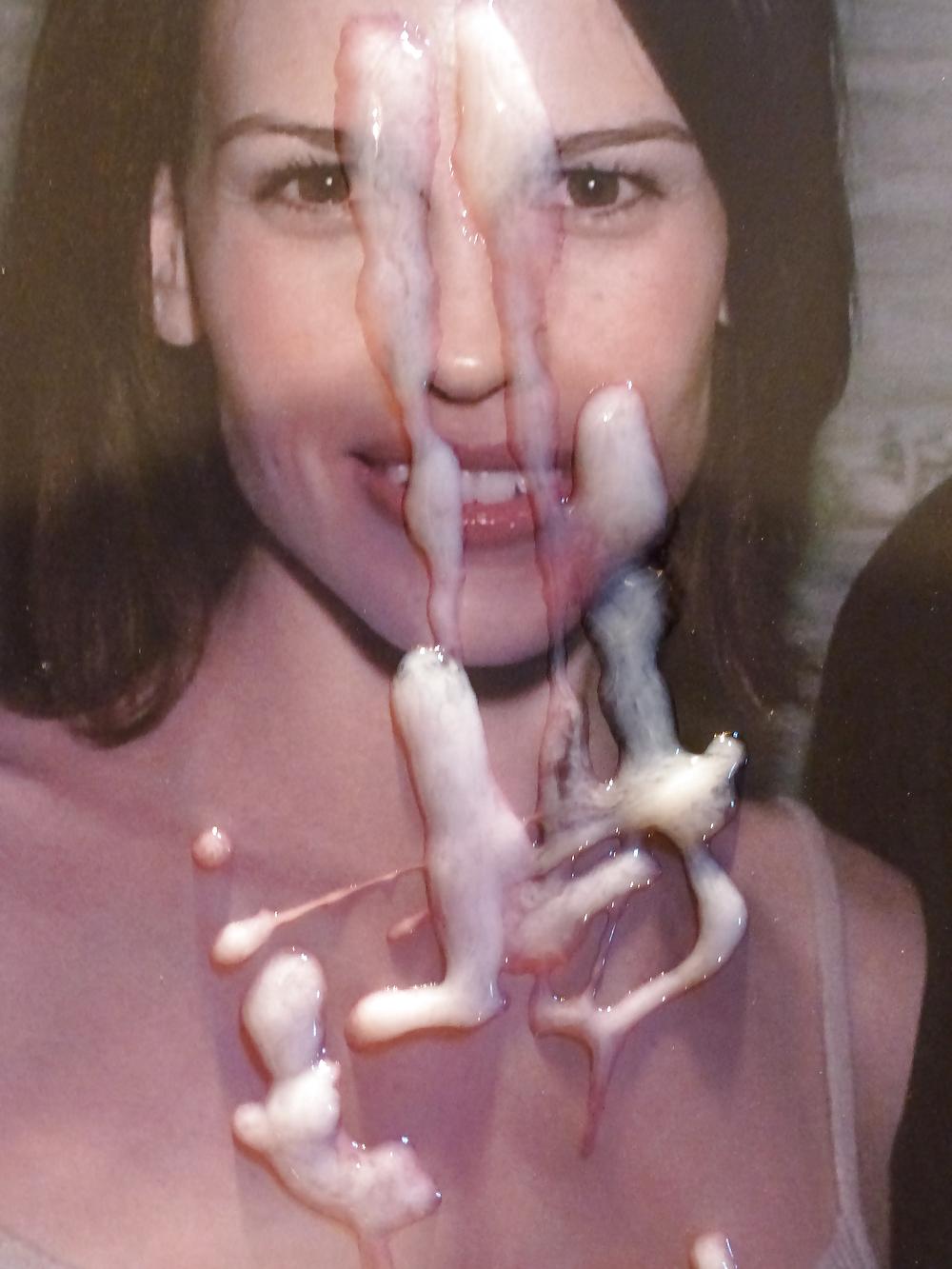 14P Hillary Swank Doesn't Know Why I Shot My Cum On Her Face!