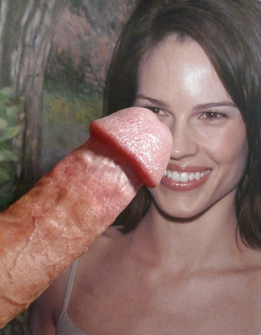 14P Hillary Swank Doesn't Know Why I Shot My Cum On Her Face!