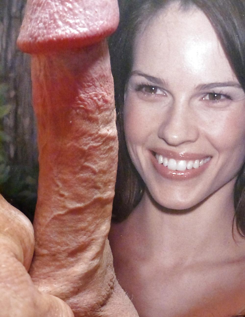 14P Hillary Swank Doesn't Know Why I Shot My Cum On Her Face!