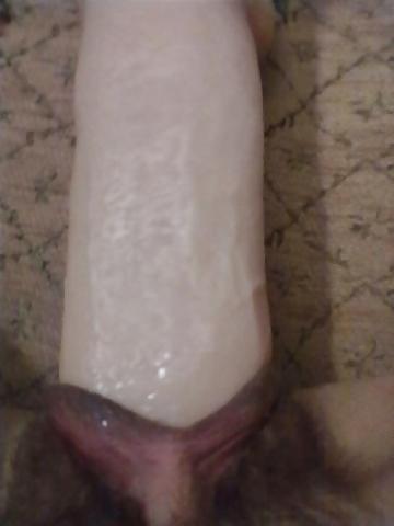 8P Girlfriend and big dildo in pussy herself