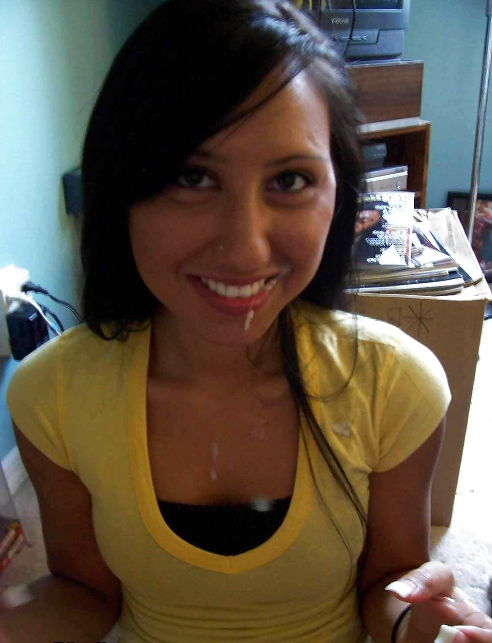 24P Cum on face girls