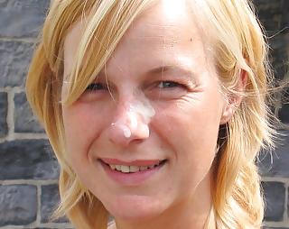 25P Cum on her nose