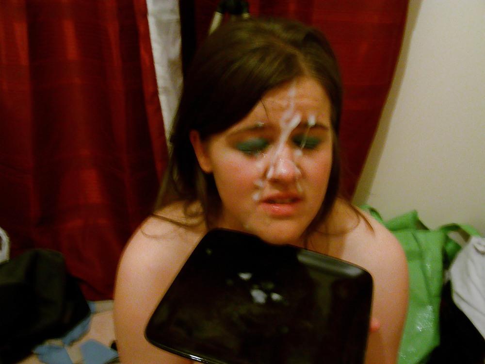 25P Cum on her nose