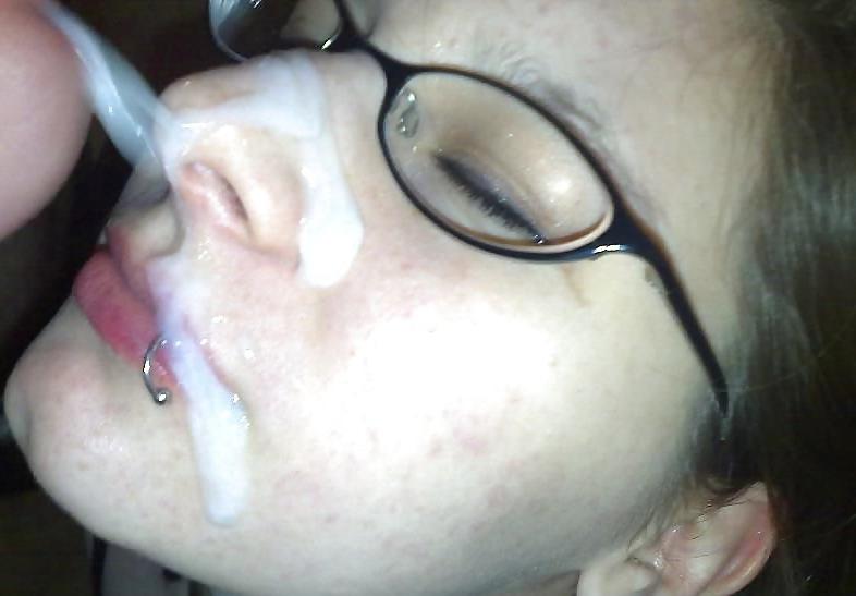 25P Cum on her nose