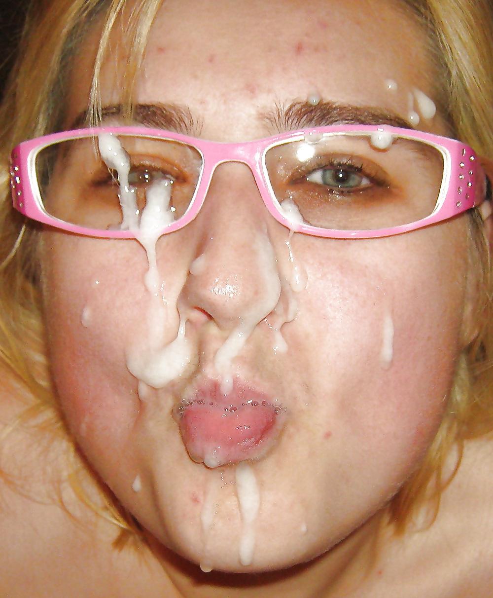 25P Cum on her nose