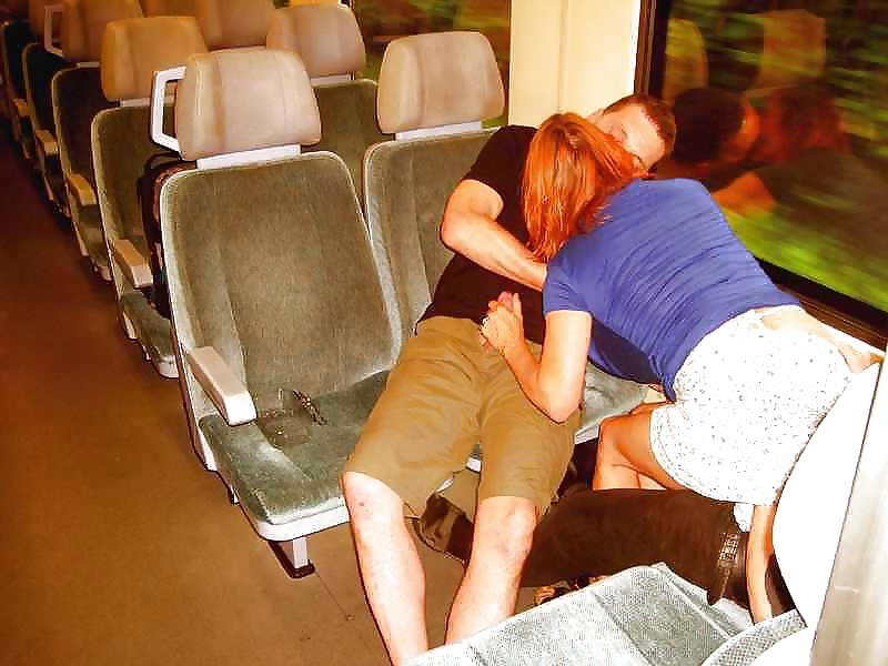10P CUCK WIFE LENE fucked by two men in train