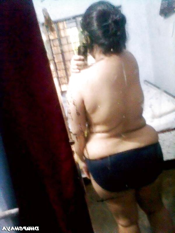 8P Bengali MILF stripping off bra panty to reveal big tits 