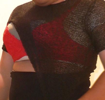 21P Taking Off Black Shirt (Showing Bra again)