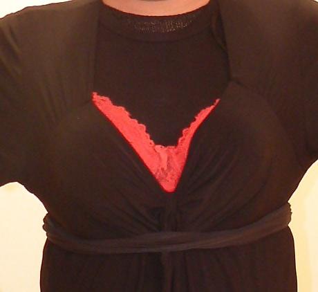 21P Taking Off Black Shirt (Showing Bra again)