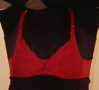 21P Taking Off Black Shirt (Showing Bra again)