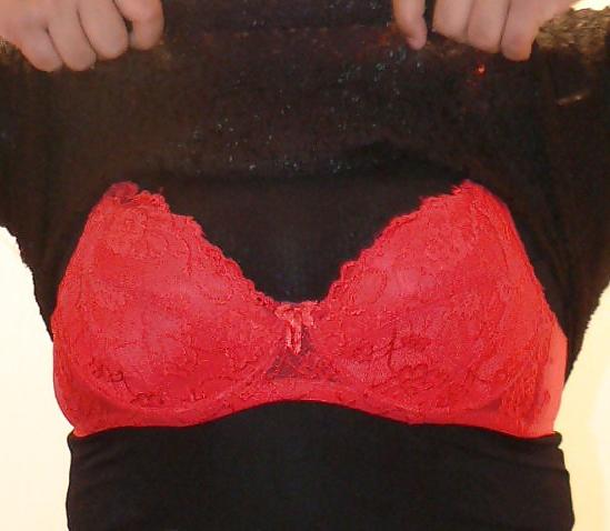21P Taking Off Black Shirt (Showing Bra again)