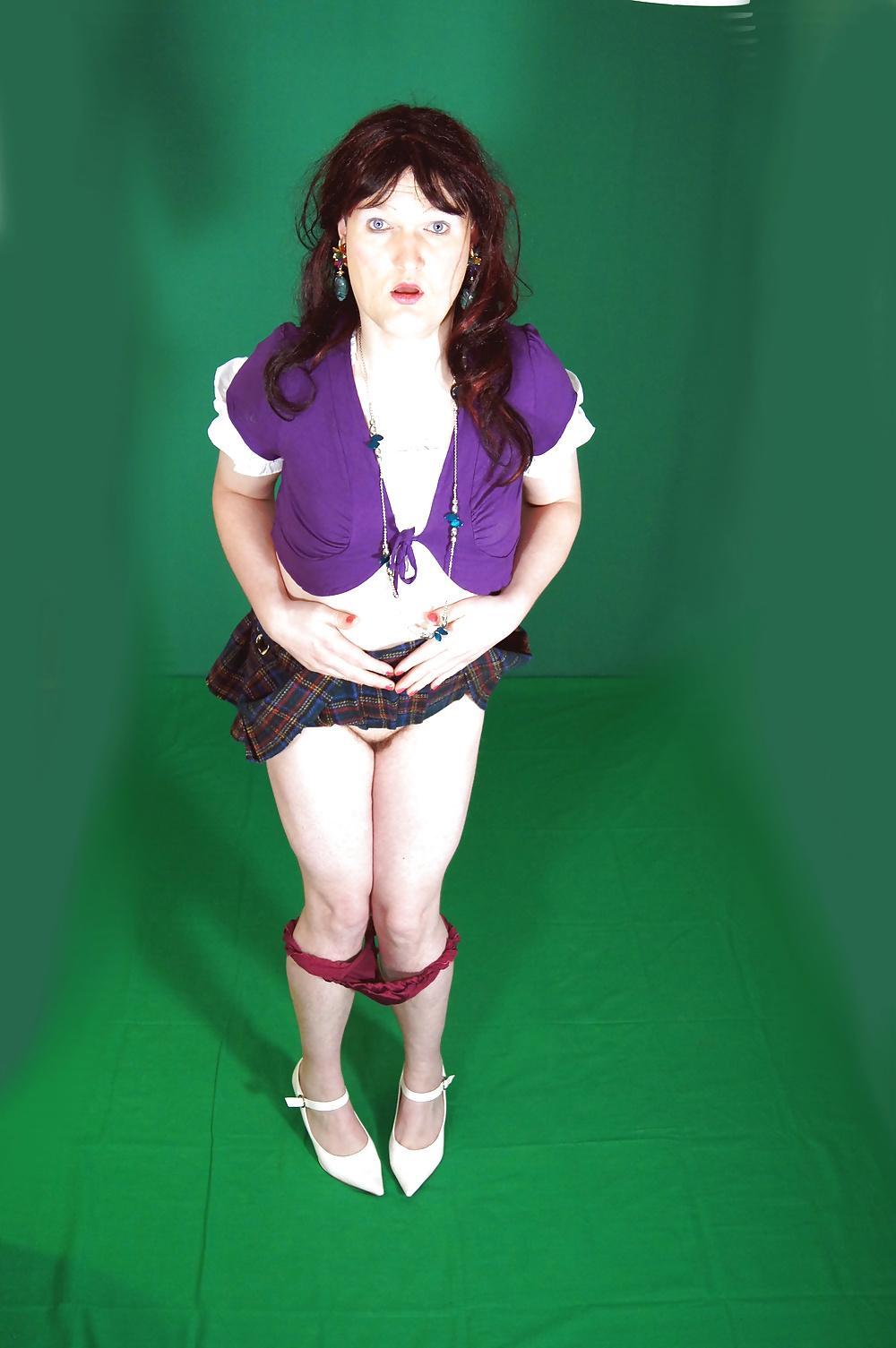 6P Tgirl in kilt and bolero