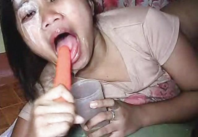 19P Sexy thai bar girl gets messy for me again