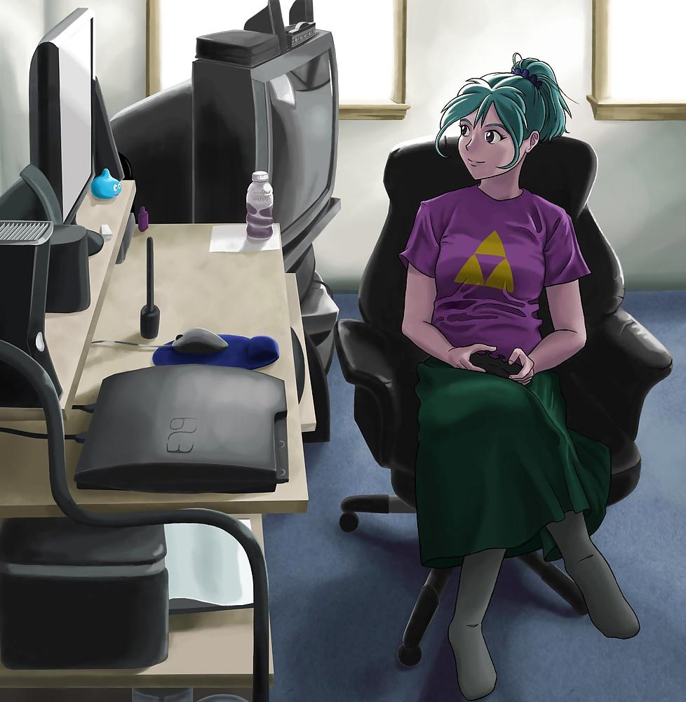 24P Playing Video Games (Anime)