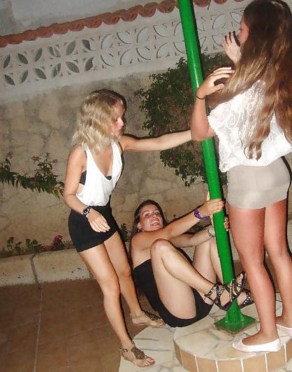 25P Danish teens-75-76-bra panties party upskirt cleavage